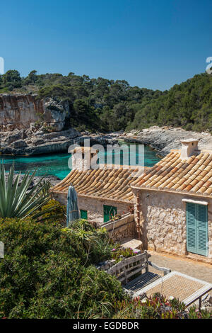 Cala s`Almunia, near Santanyi, Majorca, Spain Stock Photo